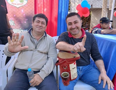 Los candidatos en San Pedro de Ycuamandyyú desarrollan sus campañas políticas sin agravios personales. Ambos están como concejal departamental.