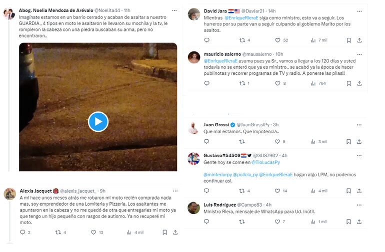 Ola de indignación ante asaltos en locales gastronómicos.