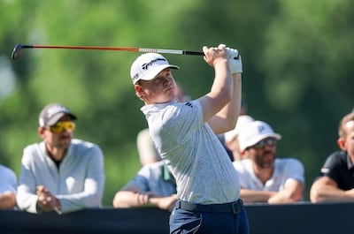 Hennie du Plessis (29 años), líder del DP World Tour de golf que se disputa en Múnich, Alemania.