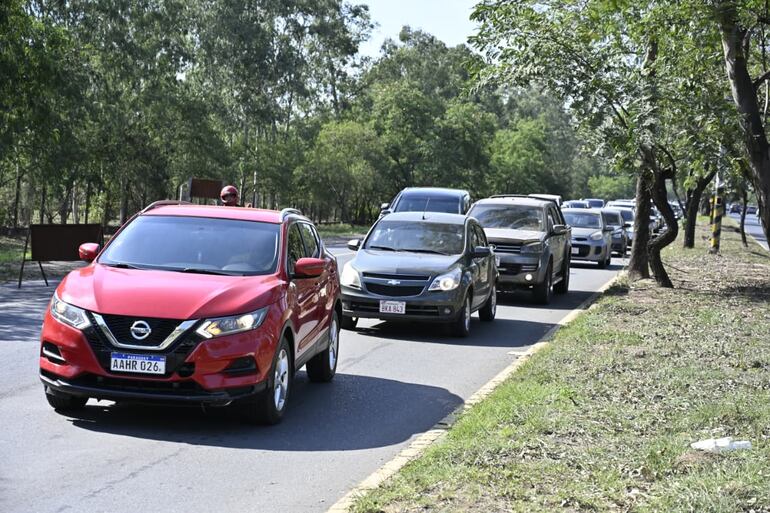 La intervención por obras en zona del Parque Ñu Guasu está causando un ralentizamiento del tránsito