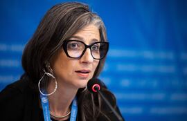 La relatora de la ONU para los territorios palestinos ocupados, Francesca Albanese