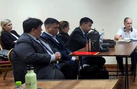 Dany Durand Espínola (derecha) insistió en su inocencia durante su declaración en la audiencia preliminar. A la izquierda su esposa, Luz Marina González de Durand.