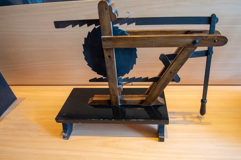 Prototipo del dispositivo de tracción de Leonardo Da Vinci.