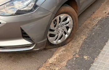 Apareció otro “rompe autos”: denuncian a comerciante de Luque por vandalismo