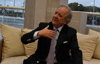 Sergio Abreu, secretario general de la Asociación Latinoamericana de Integración (ALADI), durante una entrevista con ABC, en el marco de la Cumbre del Mercosur, en la ciudad de Luque.