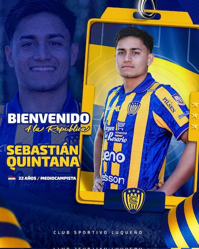 Víctor Sebastián Quintana, nuevo futbolista del Sportivo Luqueño.