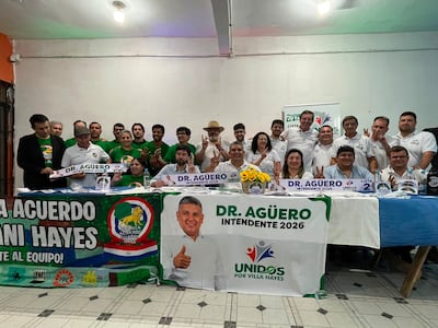 En Villa Hayes, alianza opositora unifica candidaturas para enfrentar al oficialismo cartista.