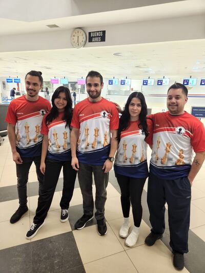 Delegación nacional que partió rumbo a Ecuador para el Panamericano de Ajedrez.