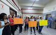 Integrantes del Sindicato de Funcionarios del MOPC se manifestaron exigiendo recursos para llevar adelante tareas de la institución.