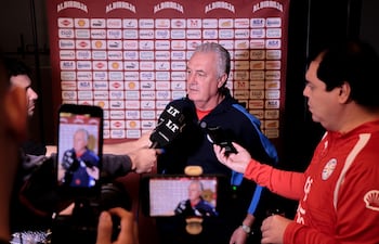 Gustavo Alfaro, entrenador de la Selección Paraguaya de Futbol, en la previa al duelo ente Marruecos en el segundo amistoso internacional de la fecha FIFA de marzo.