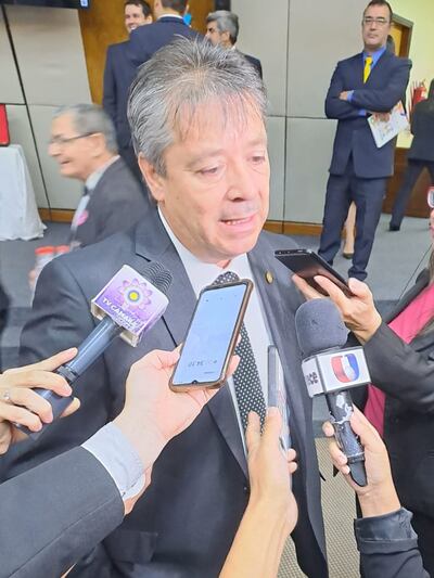 Carlos María López, presidente de Diputados.