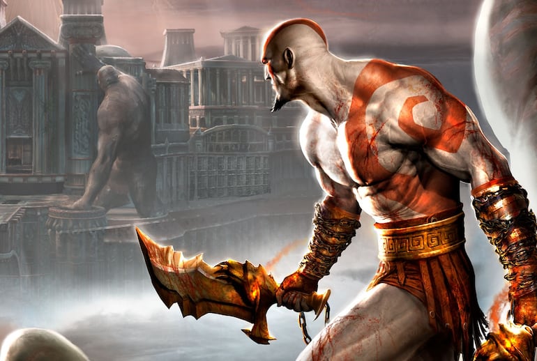 El clásico Kratos de la época de PlayStation 2.