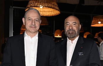 Fréderic Schriqui, líder de la delegración, y Pierre-Christian Soccoja, embajador de Francia.