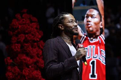 Chicago Bulls rindió un sentido homenaje a Derrick Rose, quien en setiembre pasado anunció su retiro del básquetbol profesional.