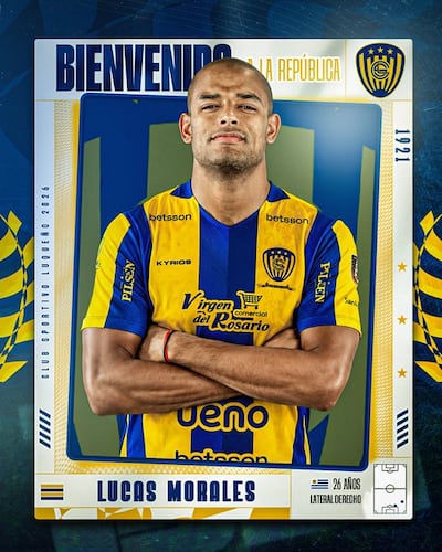 Lucas Morales, nuevo futbolista del Sportivo Luqueño.