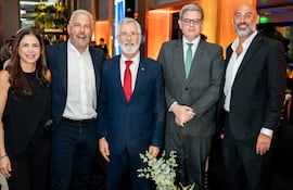 Arlette Zapag, Juan José Zapag, José Antonio Marcondes de Carvalho, embajador de Brasil en Paraguay, Henri Carrieres y Raúl Zapag.