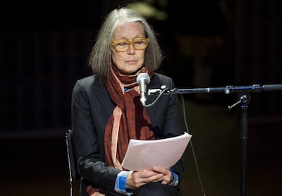 La poetiza, ensayista y docente Canadiense Anne Carson, ganadora del Premio Nobel de Literatura 2026. EFE/EPA/PONTUS LUNDAHL SWEDEN OUT