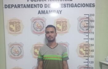 Walter Andrés Torales Chamorro durante su captura en 2018.