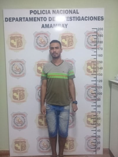 Walter Andrés Torales Chamorro durante su captura en 2018.