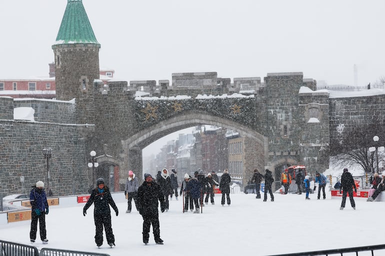 Quebec, Canadá, en temporada navideña.