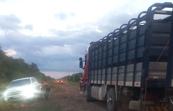 Precaria situacion del camino que conduce a Fuerte Olimpo