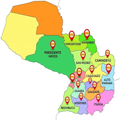 Distribución en todo el país