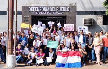 Mujeres aspirantes a policías.