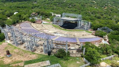 Fotografía aérea captada este año al Anfiteatro Jose Asuncion Flores de San Bernardino, donde deberían operar locales nocturnos. 