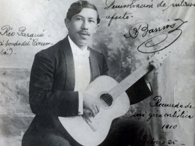 El compositor y guitarrista Agustín Pío Barrios, "Mangoré"
