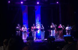 Band’Elaschica en un momento del concierto de lanzamiento.