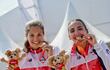 Las voleibolistas Denisse Jemima Álvarez (20 años) y Fiorella Ayelen Núñez (21) conquistaron la última medalla de oro para el Team Paraguay.