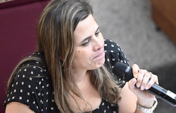 Sesion ordinaria de la Camara de Senadores en la que se consumó la pérdida de investidura a Kattya Gonzalez.
