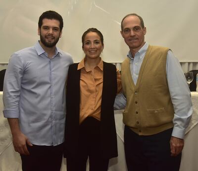 Juanma Acosta, Alexa Vuckovich y Jorge Mendelzon.