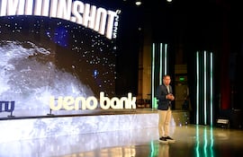 Miguel Vázquez, CEO de ueno bank, durante el lanzamiento de Moonshot, que busca fomentar una mentalidad innovadora.