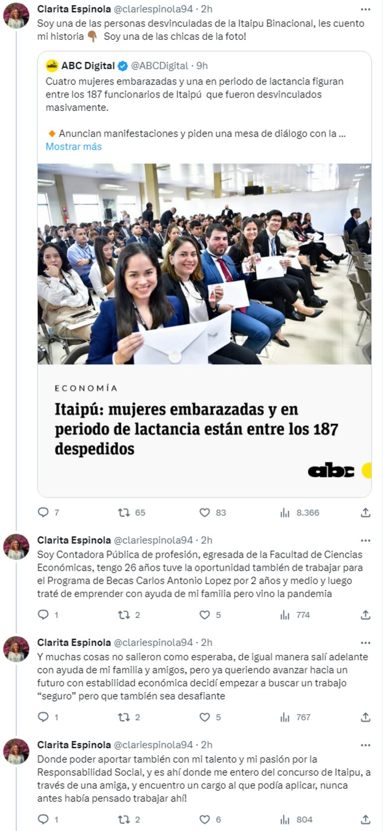 Varios de los afectados por las 187 desvinculaciones de Itaipú expresaron su disconformidad y exigen una investigación exhaustiva de cada caso.