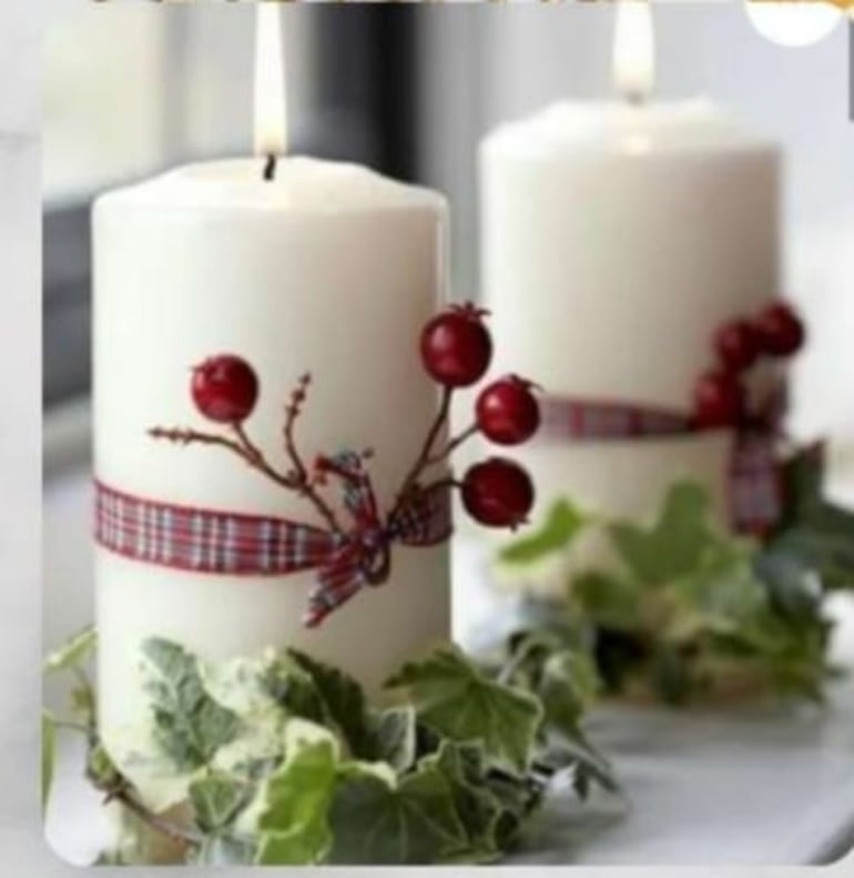 Cirio navideño preparado por Jorge Puig. (Gentileza)