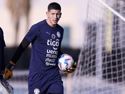 Rodrigo Morínigo, arquero de la selección paraguaya.