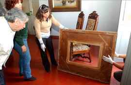 Robo de cuadros del Museo de Bellas Artes en julio de 2002. Foto: Antonio León.