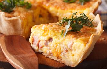 Quiche Lorraine.