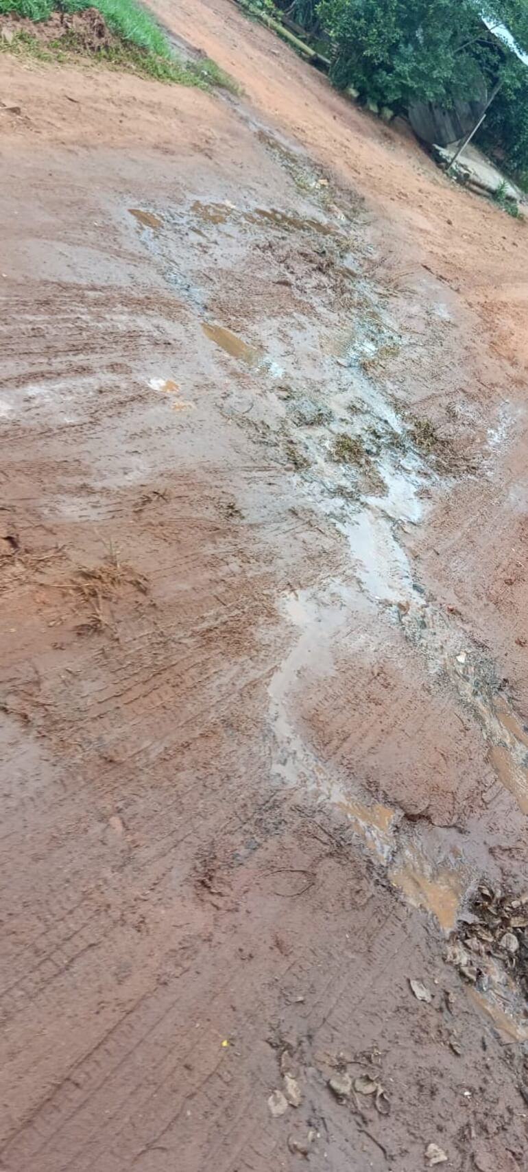 Las calles están intrasitables.