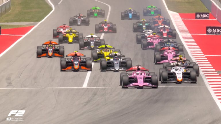 Así largó Joshua Duerksen la carrera sprint del GP de España, en el circuito de Montmeló, en Barcelona-Cataluña.