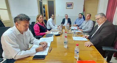 Los actuales miembros del Consejo de Administración de la Caja de Jubilación Municipal.