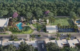 Este es el nuevo proyecto inmobiliario de la Caja Mutual: el barrio cerrado Isla Bogado, en Luque.
