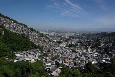 Vista general del Morro dos Prazeres, una de las favela de Río de Janeiro, Brasil. (imagen ilustrativa)