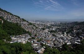 Vista general del Morro dos Prazeres, una de las favela de Río de Janeiro, Brasil. (imagen ilustrativa)