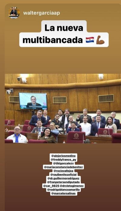 Publicación del diputado Walter García (Yo Creo)