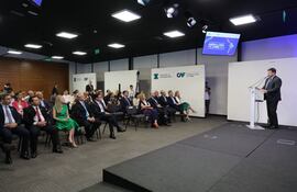 El ministro de Industria, Javier Giménez, en la presentación del Foro Económico Internacional América Latina y el Caribe 2026.