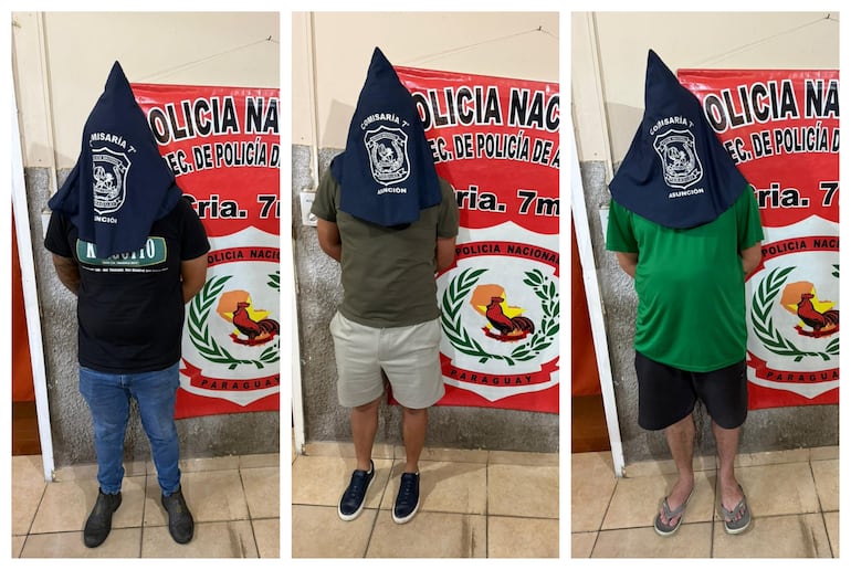 Tres hombres fueron aprehendidos en Asunción tras una persecución policial. Los mismos llevaban celulares de alta gama envueltos en papel aluminio para bloquear el rastreo satelital.