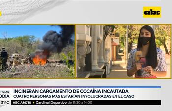 Incineran cargamento de cocaína incautada