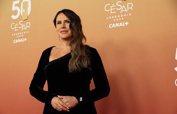 La actriz española Karla Sofía Gascón, protagonista de "Emilia Pérez", reapareció anoche en la entrega de los premios César en París.